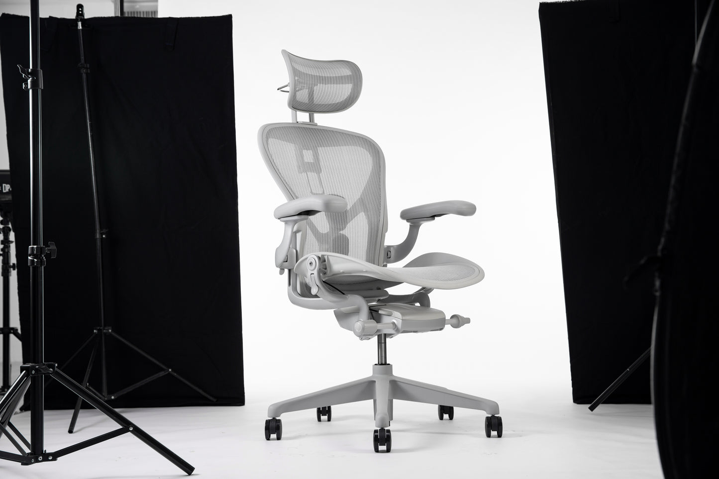 Herman Miller Aeron Chair - Mineral Plastic Base (12 Year Warranty)