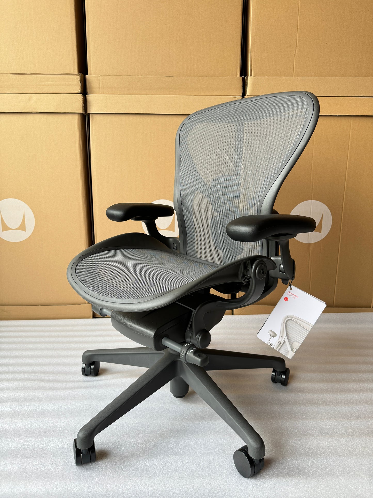 Herman Miller Aeron Chair - Graphite (1 Year Warrranty)