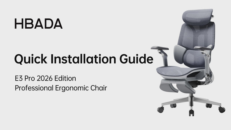 HBADA E3 Pro 2026 Edition Quick Installation Guide video title card