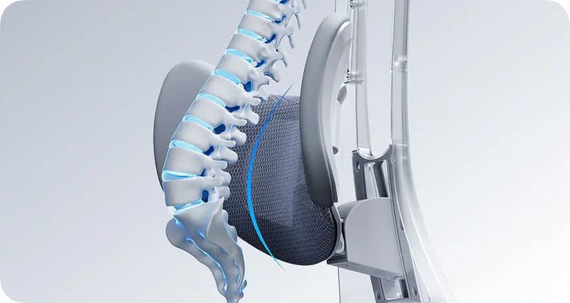 HBADA E3 Pro lumbar pad lifting to meet the lower spine