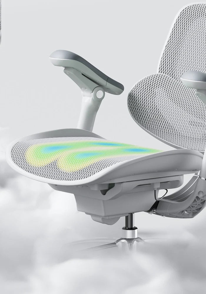 Pressure-relief breathable mesh seat