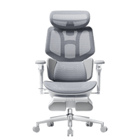 HBADA X7 smart ergonomic chair in Grey, front view