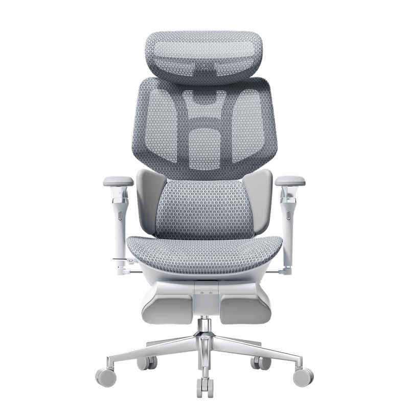 HBADA X7 smart ergonomic chair in Grey, front view