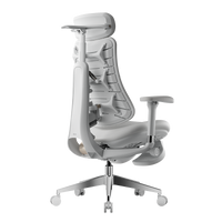 HBADA T8 Max in White, rear three-quarter view showing the spine-style back frame