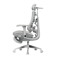 HBADA T8 Max in White, side profile with the footrest out