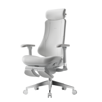 HBADA T8 Max in White, front three-quarter view with the footrest