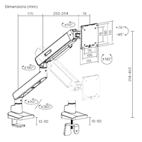 Aussie Chair Single Screen Monitor Arm