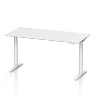 9am Atom Smart Standing Desk — White Top + White Leg, 1500 × 700 mm