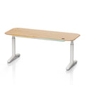 American Oak Top + White Leg