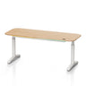 American Oak Top + White Leg