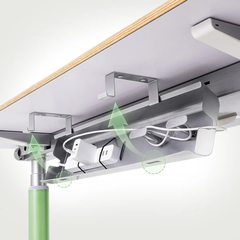 9am Dora Pro Smart Standing Desk — cable management