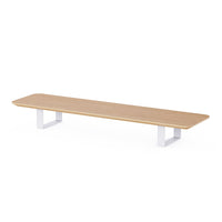 9am Desk Storage Rack Monitor Riser — Oak