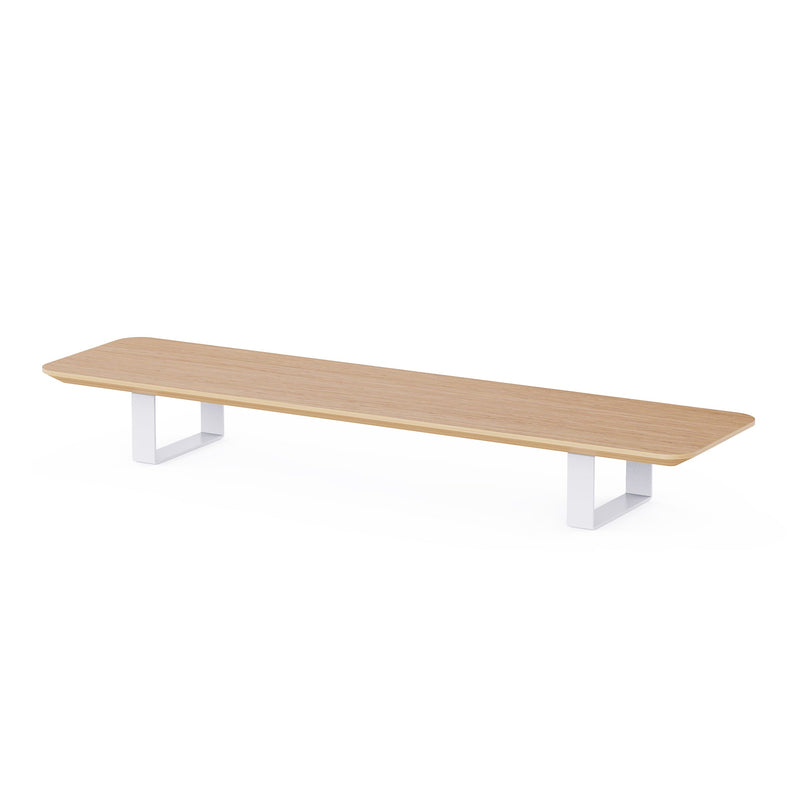 9am Desk Storage Rack Monitor Riser — Oak
