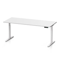 9am Pesk Smart Standing Desk — White Top + White Leg, 1800 × 750 mm