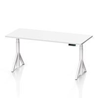 9am Robin Pro Smart Standing Desk — White Top + White Leg, 1600 × 700 mm