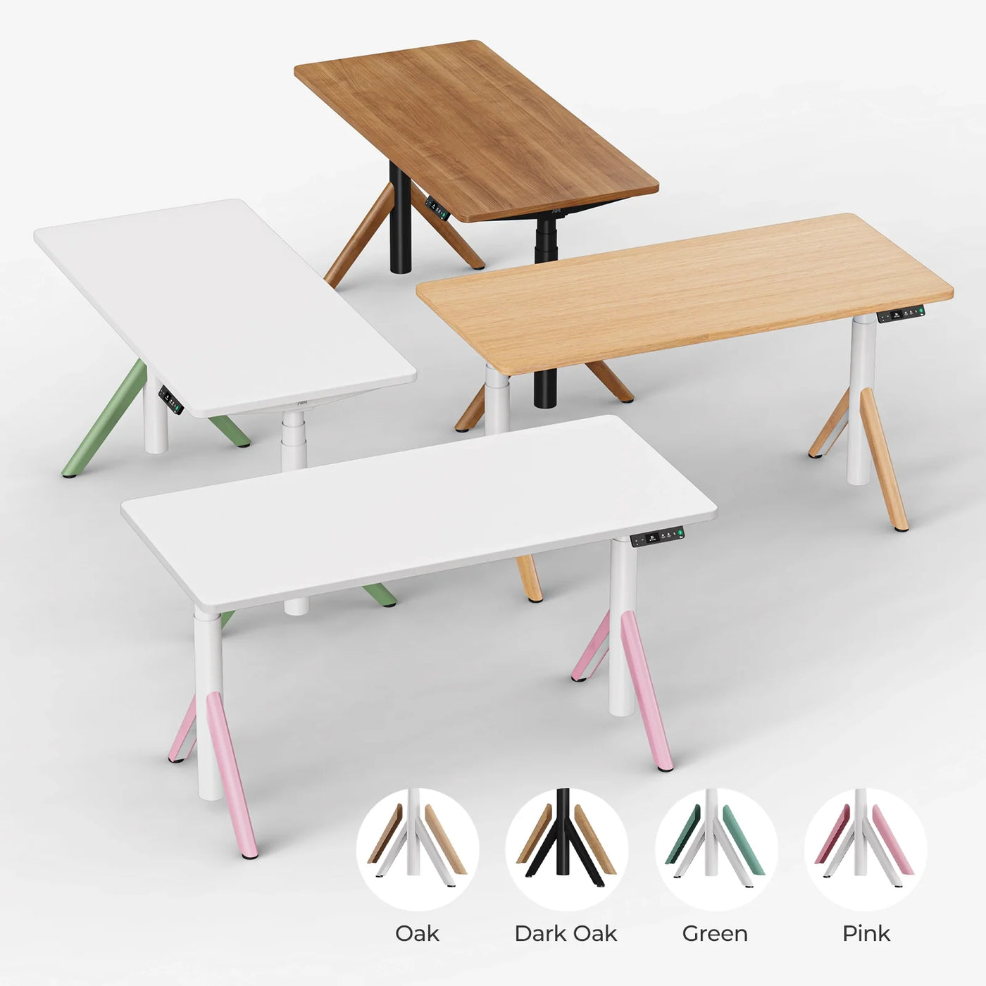9am Robin Pro Smart Standing Desk — available desktop colours