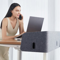 9am Robin Series Acoustic Privacy Panel on desk