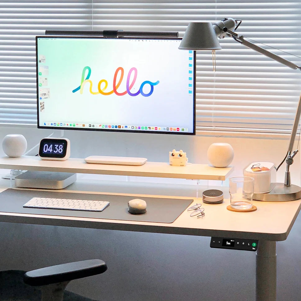 9am Robin Smart Standing Desk — in use