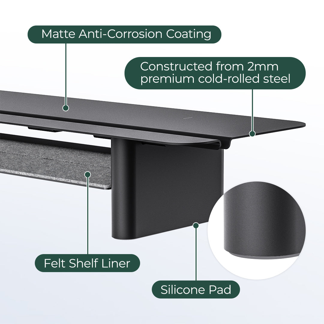 9am Two-Tier Metal Monitor Riser — material detail