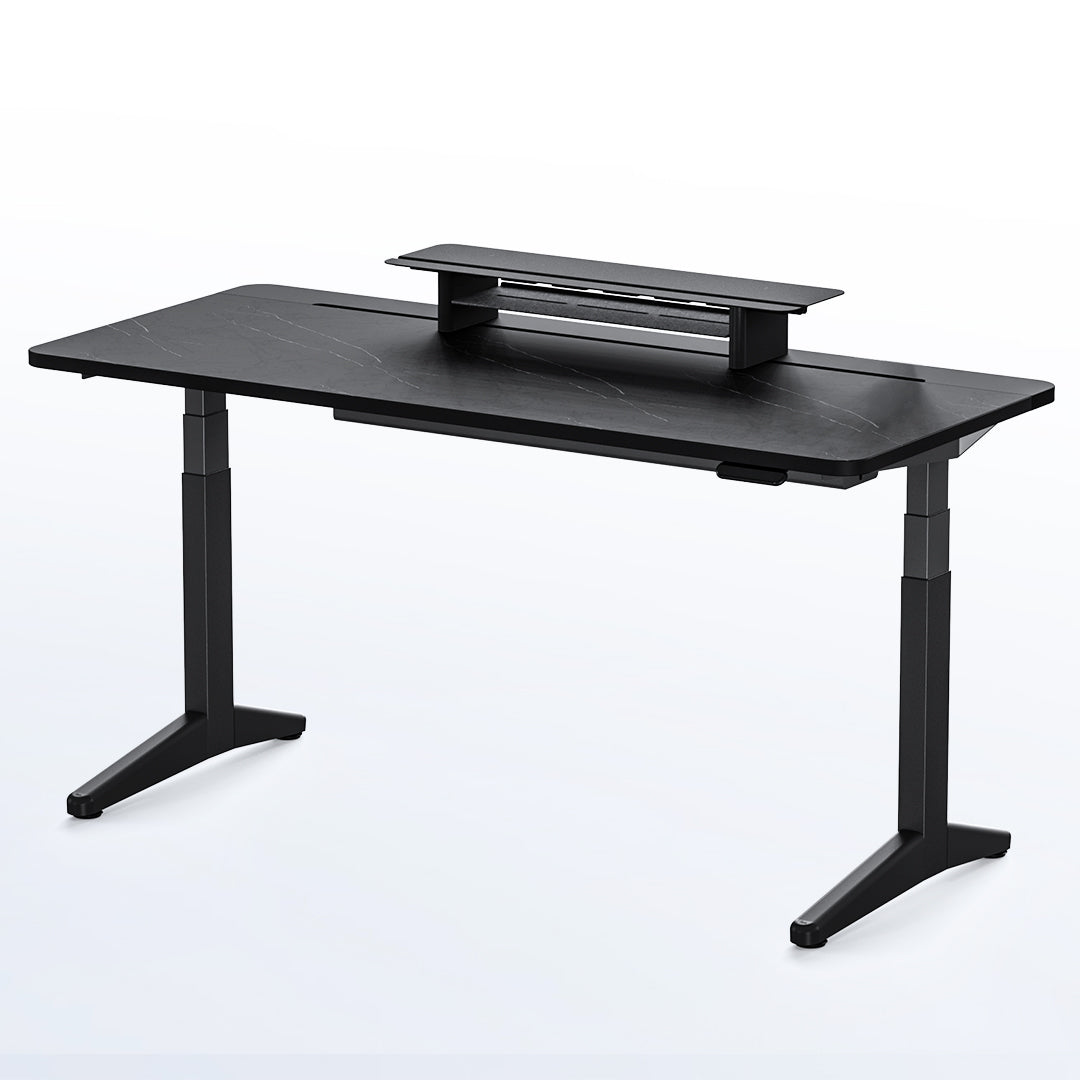 9am Two-Tier Metal Monitor Riser — workspace
