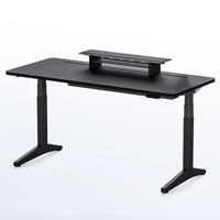 9am Two-Tier Metal Monitor Riser — workspace