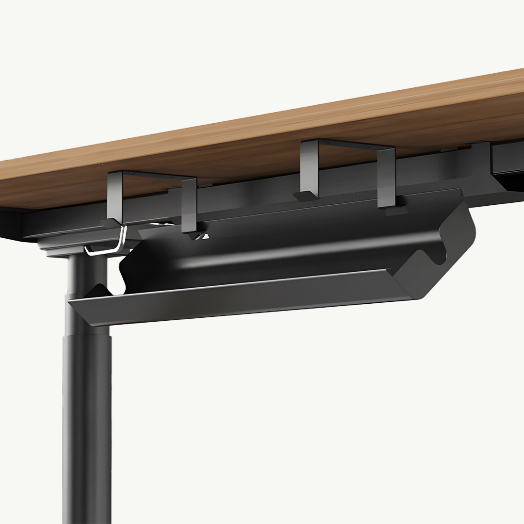 9am Under Desk Cable Management Tray — detail