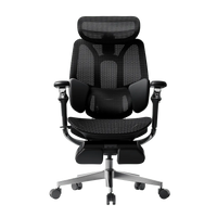 HBADA E3 Pro in Black with footrest, front view