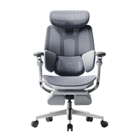 HBADA E3 Pro in Grey with footrest, front view