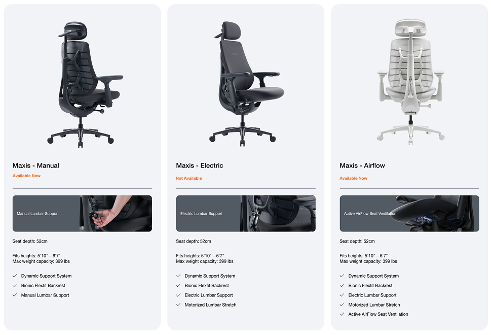 LiberNovo Maxis Dynamic Ergonomic Chair — feature 1