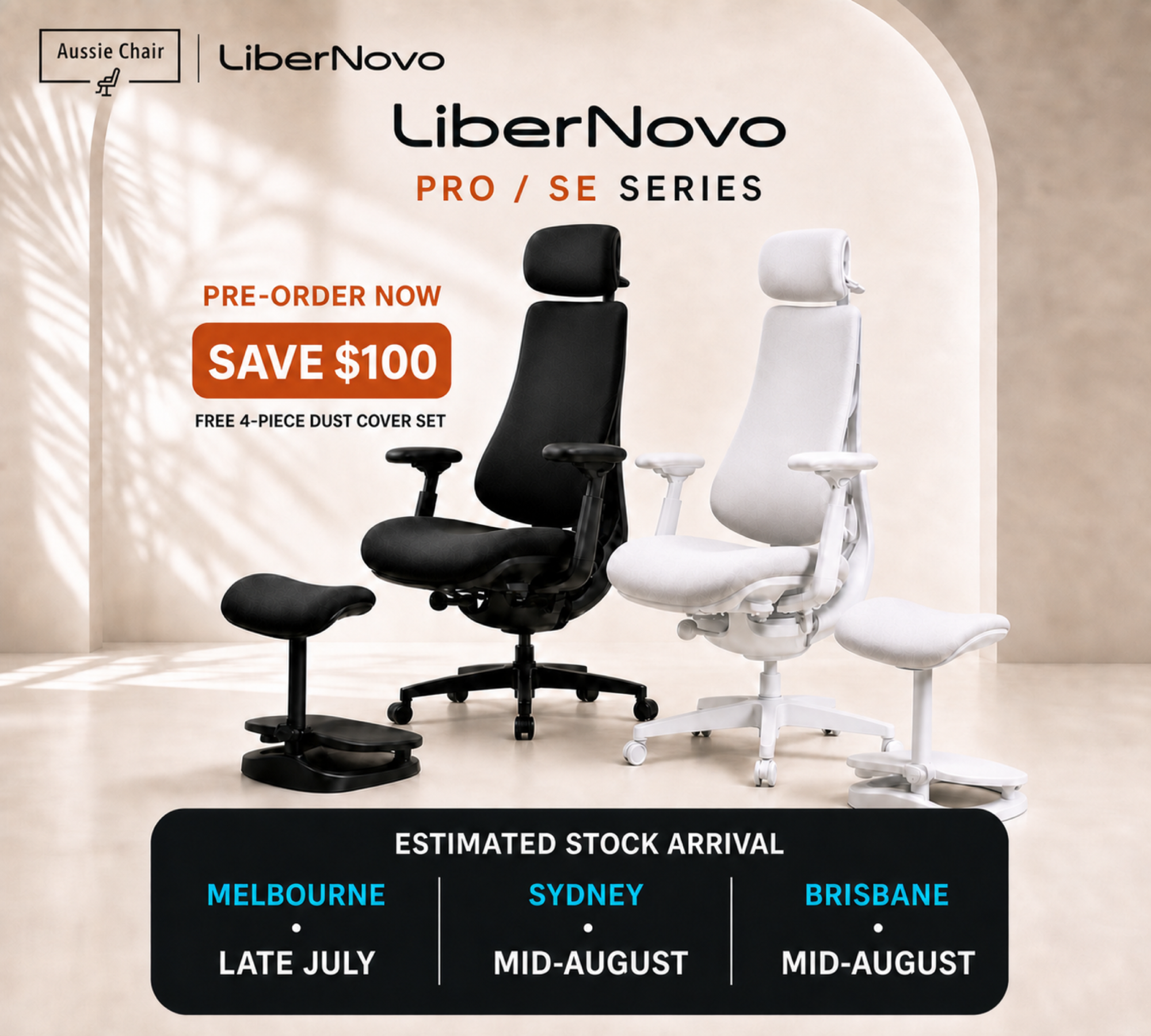 Premium ergonomic seating, ready to experience.