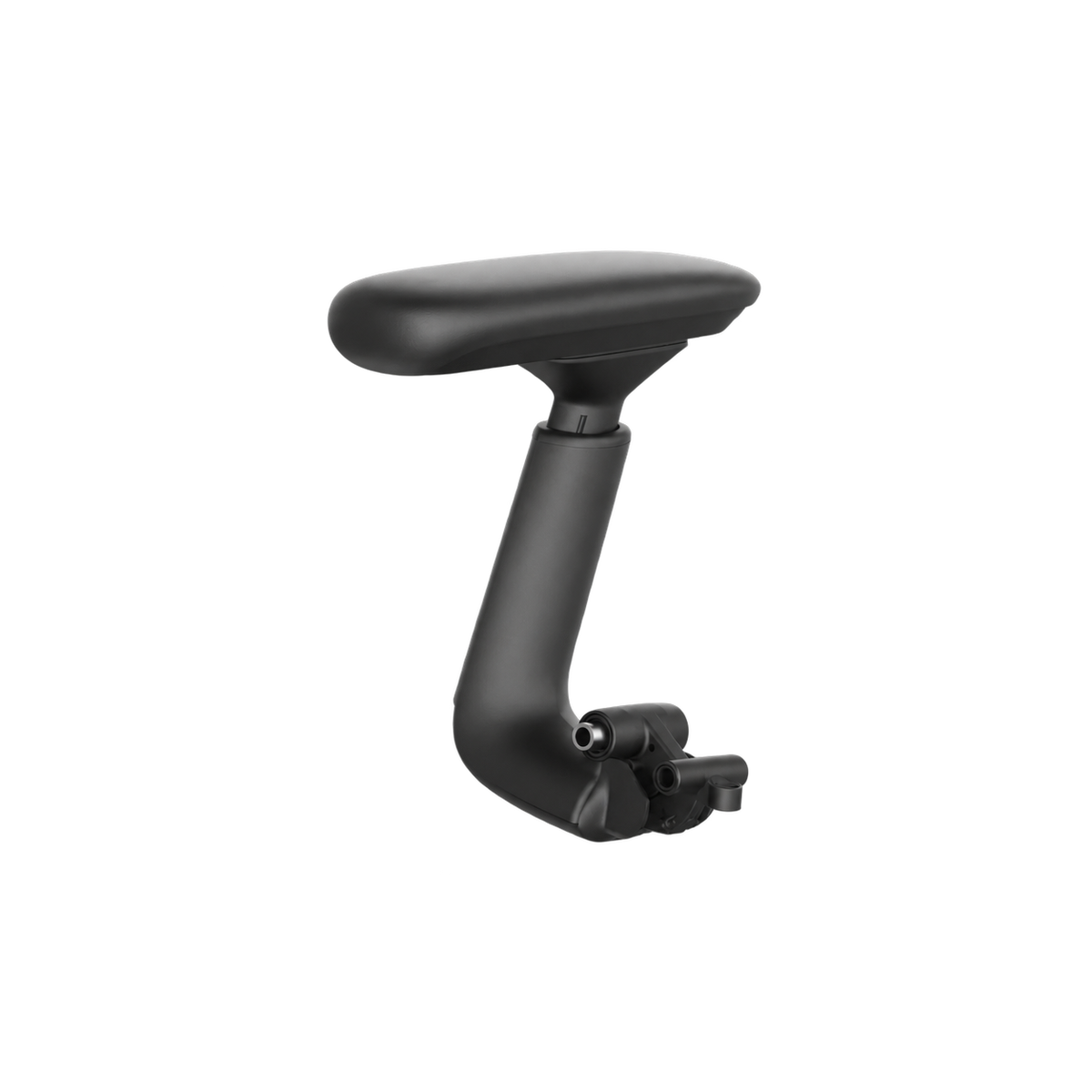 LiberNovo Armrest in Black – single replacement armrest, side view