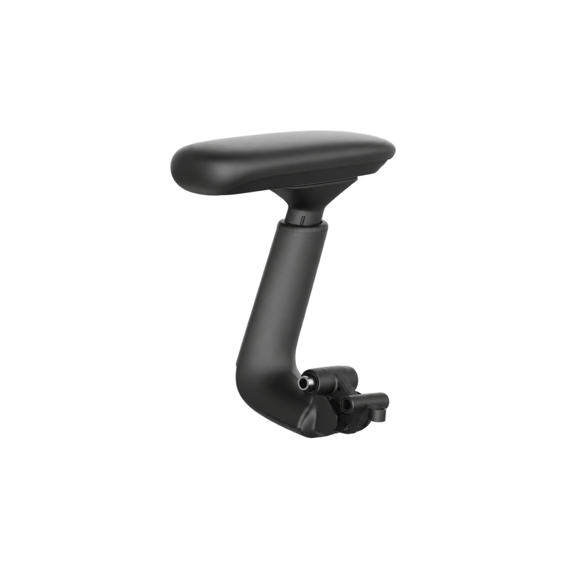 LiberNovo Armrest in Black – single replacement armrest, side view