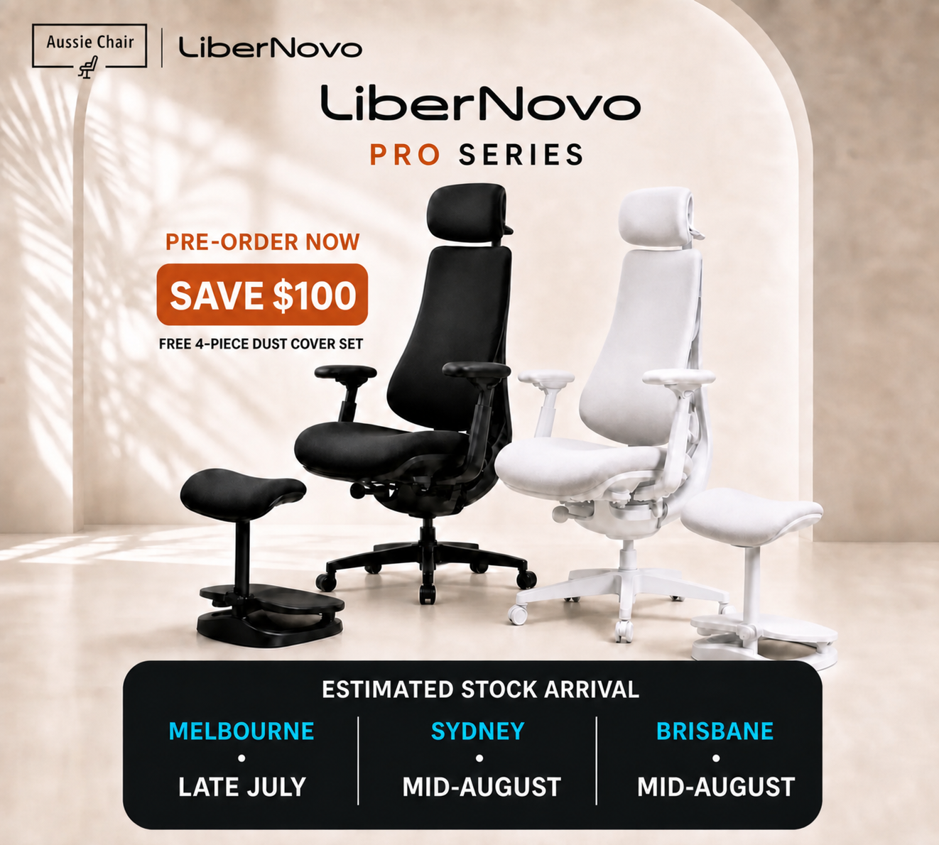 Premium ergonomic seating, ready to experience.