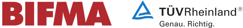 BIFMA and TUV Rheinland certification marks