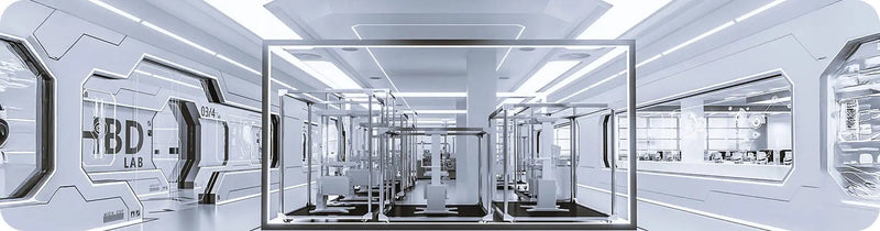 HBADA test laboratory with chairs in cycle-testing rigs
