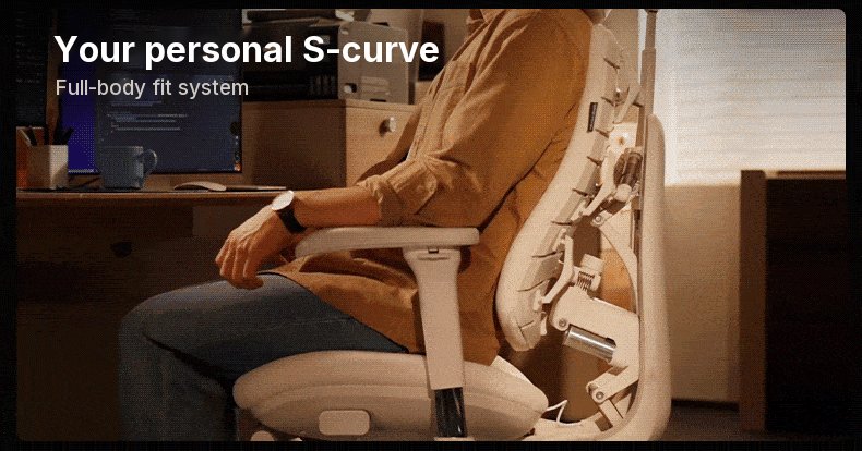 Different people sitting in the HBADA T8 Max as the backrest follows each person's back