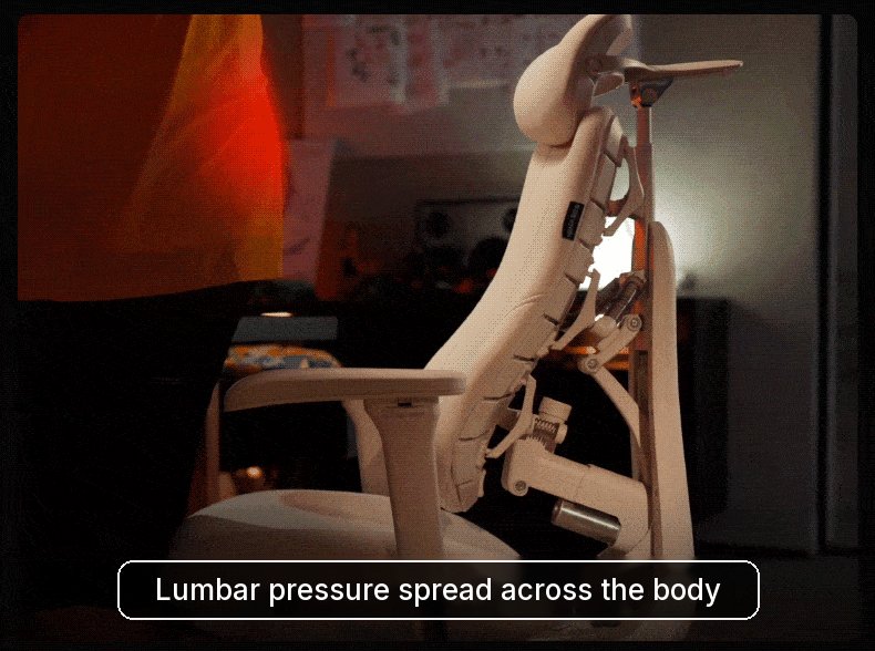 Man leaning back in the HBADA T8 Max, with glowing pressure zones along his back and arms