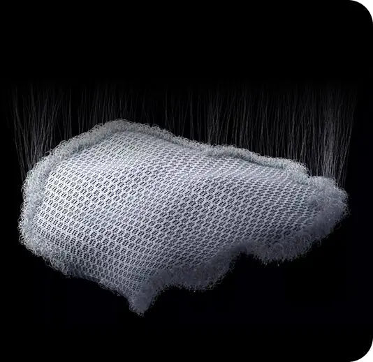 HBADA X7 cloud ventilated seat cushion with air flowing up through the mesh