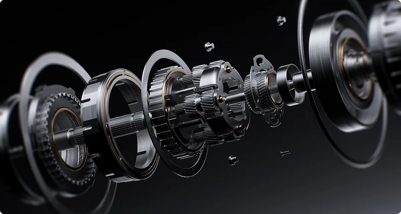 Exploded view of the HBADA X7 millimetre-level linear motor that moves the lumbar pad