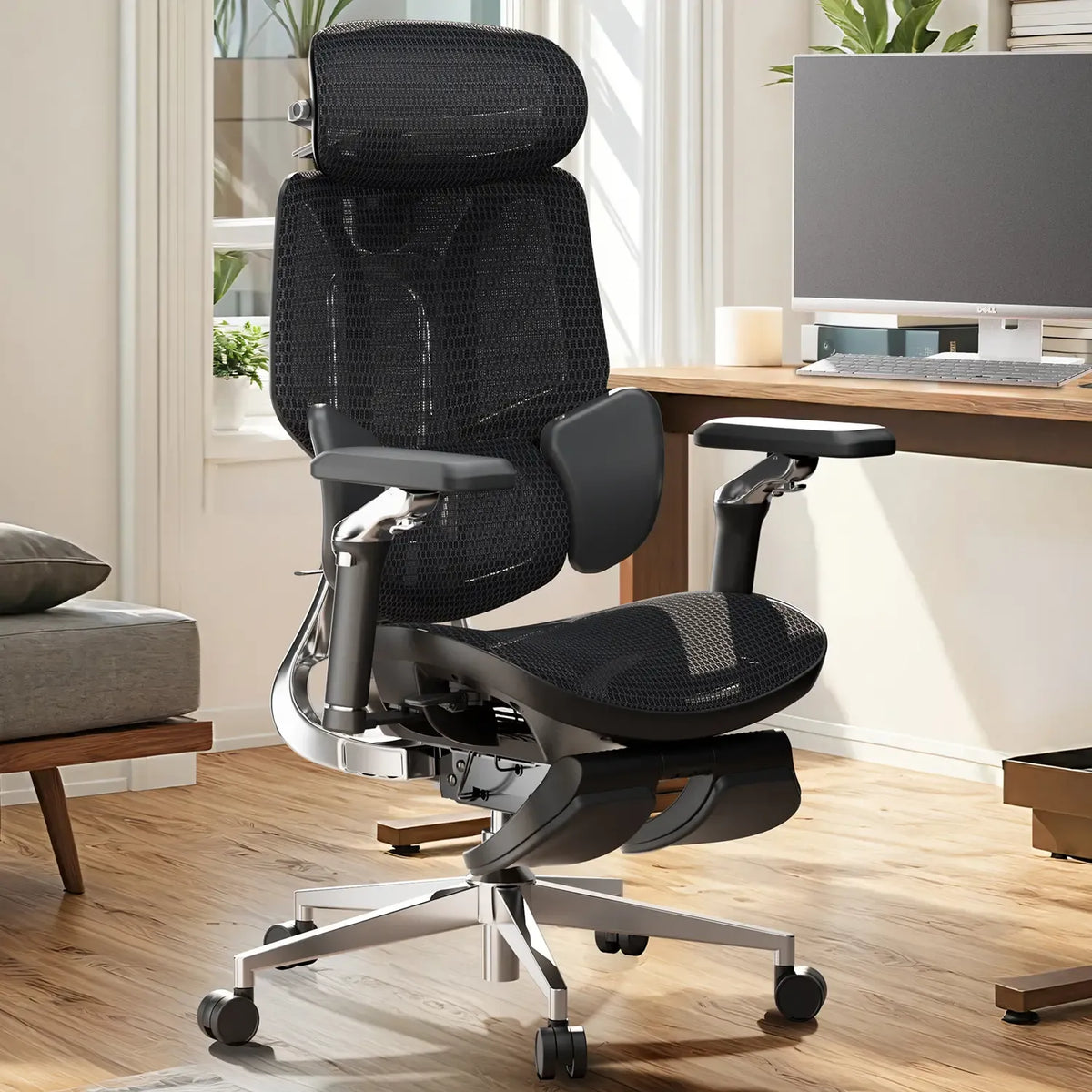 HBADA E3 Ultra in Black at a home desk