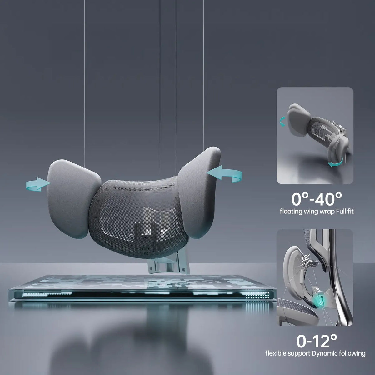 Three-zone wrap-around lumbar design