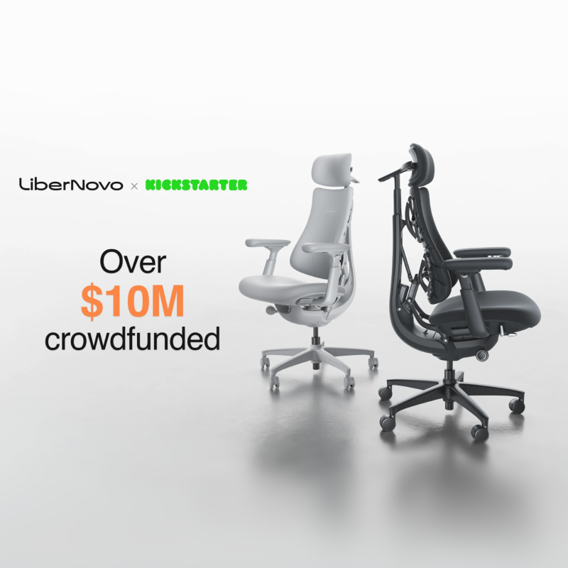 US$10M+ raised on Kickstarter