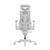 LiberNovo Omni Gen in Glacier, rear view showing the exoskeleton backrest