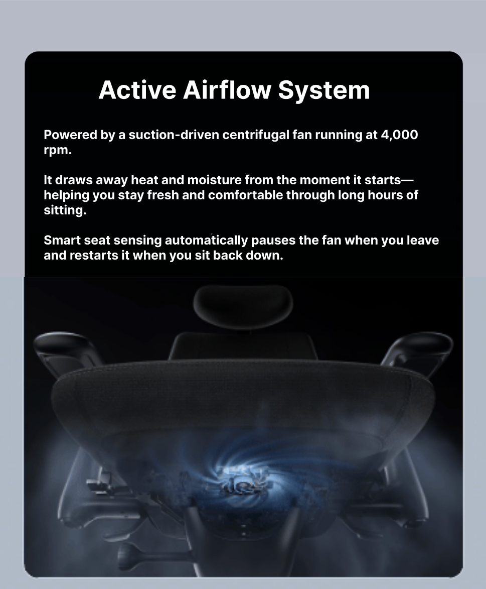 LiberNovo Maxis Dynamic Ergonomic Chair - Maxis Airflow — feature 24