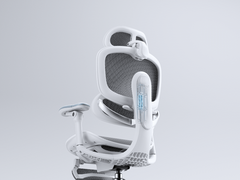 SyncroFlex back-glide backrest in motion