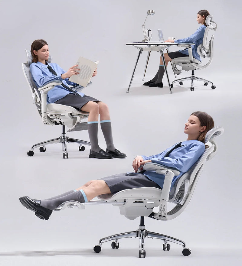 Three recline angles: 105, 120 and 135 degrees